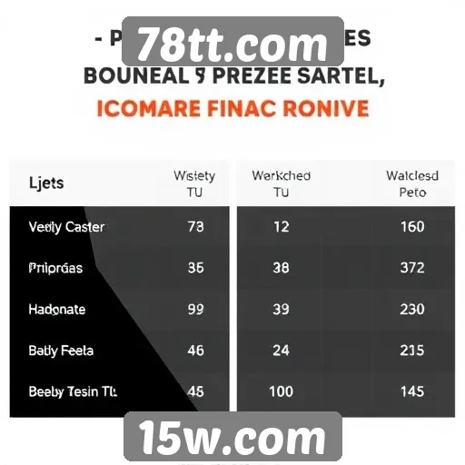 Comparativo de prêmios em torneios no 78tt.com