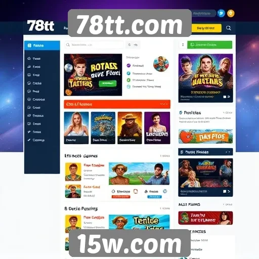 Análise da interface do usuário do site 78tt.com